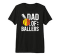 Mens Dad Ballers Softball Basketball T-Shirt - Casual Everyday Wear Unisex - T-Shirt, Sweatshirt, Hoodie