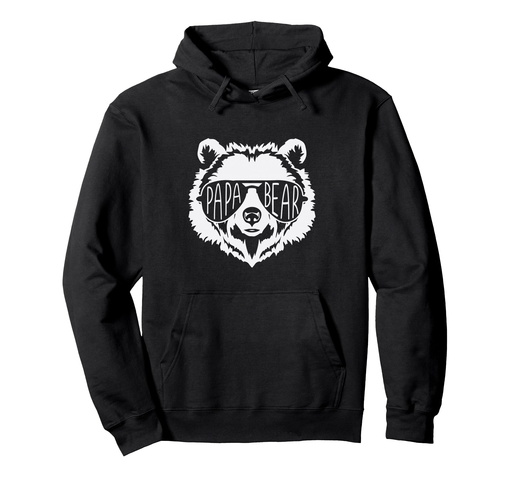 Papa Bear Face Sunglasses Hoodie - Aesthetic Graphic Men Women - T-Shirt, Sweatshirt, Hoodie