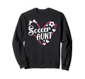 Soccer Aunt Heart Aunt Soccer Player Sweatshirt - Graphic Print Men Women - T-Shirt, Sweatshirt, Hoodie