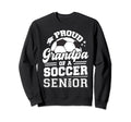 Proud Grandpa Soccer Ball Senior Sweatshirt - Minimalist Print Men Women - T-Shirt, Sweatshirt, Hoodie