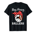 Busy Raising Ballers Funny Soccer Football T-Shirt - Graphic Print Unisex - T-Shirt, Sweatshirt, Hoodie