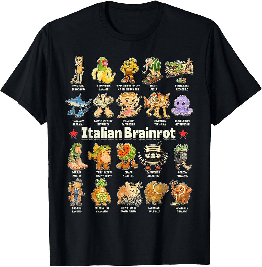 Tralalero Tralala Shark Funny Italian Brainrot Meme - Adult & Kids T-Shirts, Sweatshirts & Hoodies apparel design preview 1