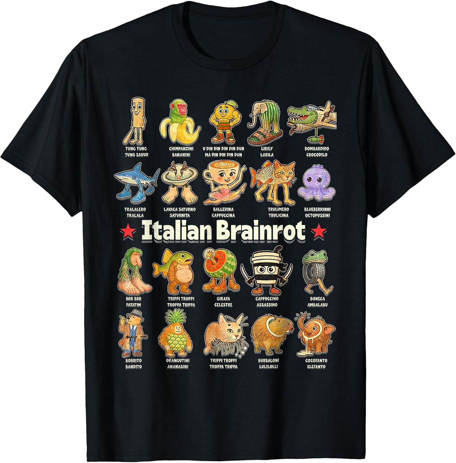 Tralalero Tralala Shark Funny Italian Brainrot Meme - Adult & Kids T-Shirts, Sweatshirts & Hoodies apparel design preview 1