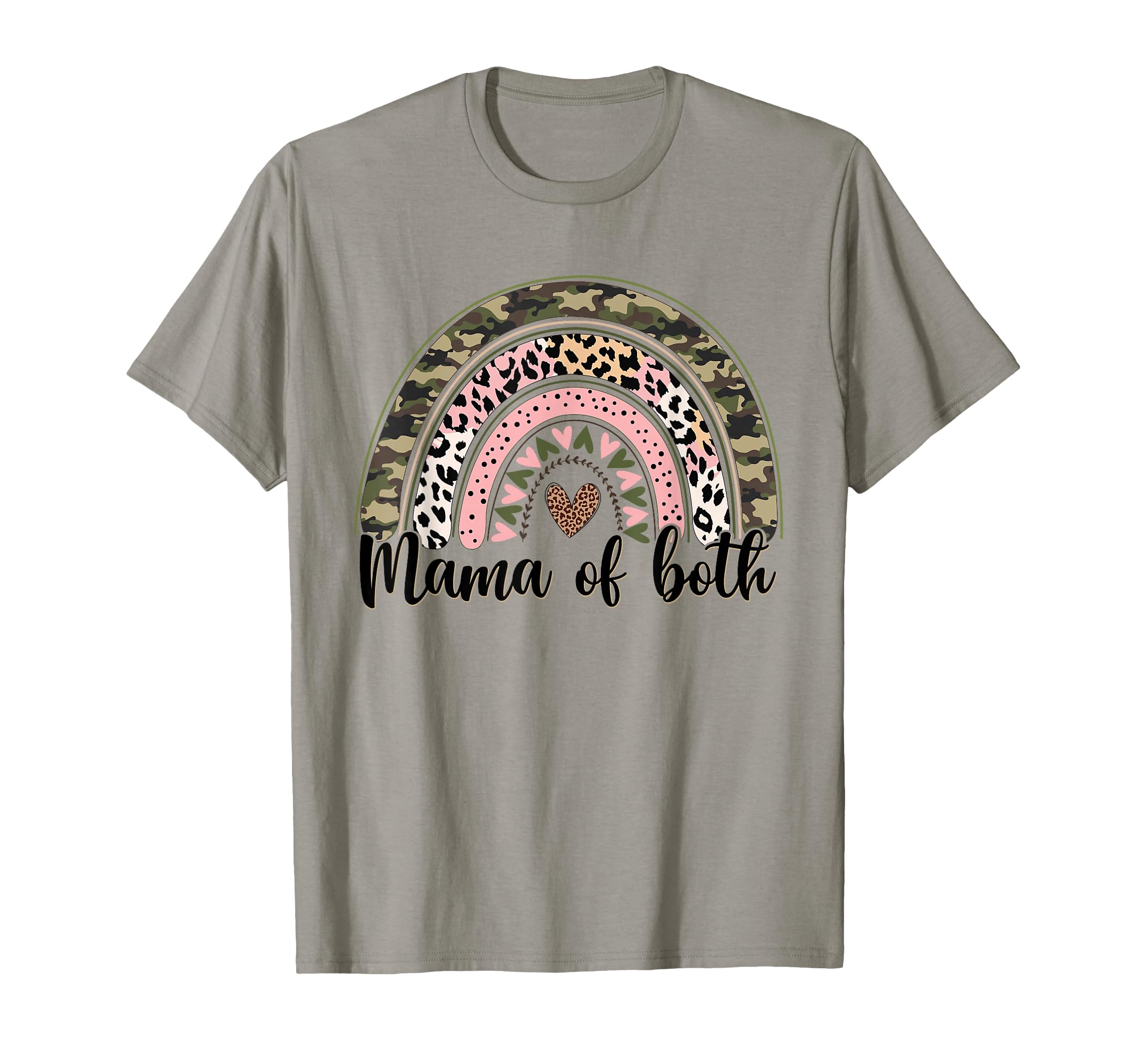 Glitter Dirt Mom Mama Both Leopard Camo T-Shirt - Minimalist Print Unisex - T-Shirt, Sweatshirt, Hoodie