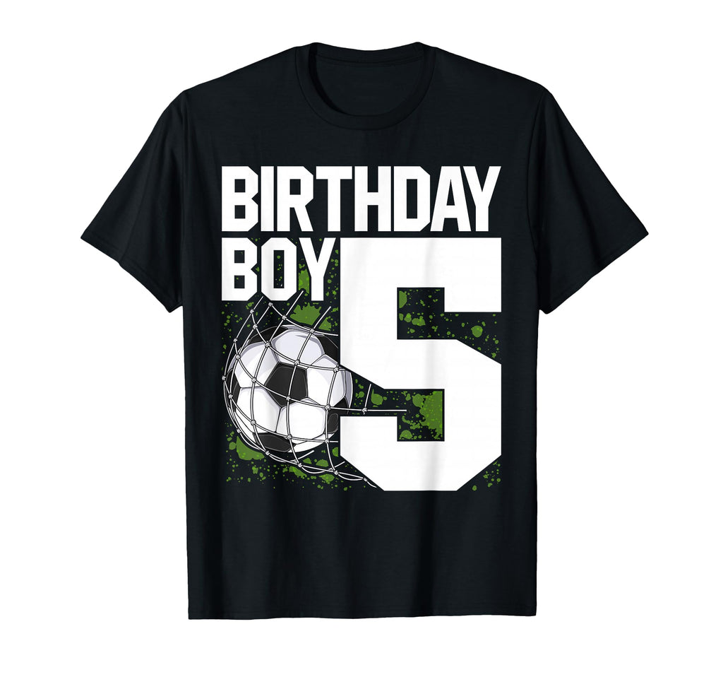 5Th Birthday Soccer Fan 5 Years Old T-Shirt - Trendy Graphic Men Women - T-Shirt, Sweatshirt, Hoodie