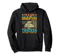 Im Dad Two Daughters And Trucker Fathers Day Hoodie - Trendy Graphic Unisex - T-Shirt, Sweatshirt, Hoodie