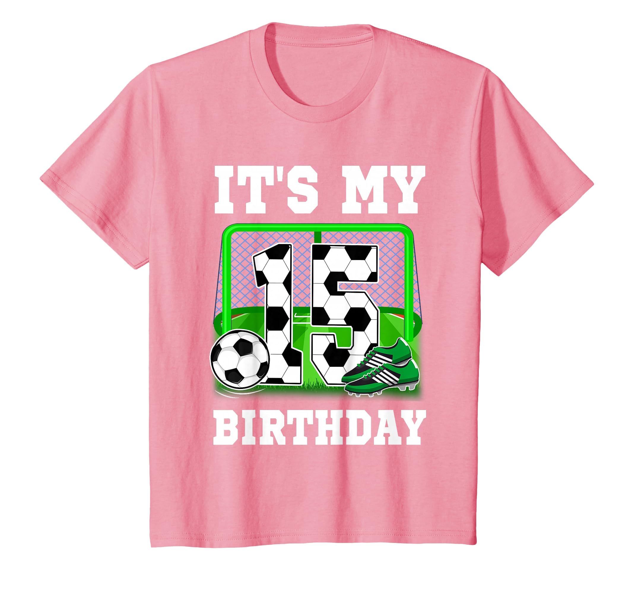 Its My 15Th Birthday Soccer Theme 15 T-Shirt - Graphic Print Men Women - T-Shirt, Sweatshirt, Hoodie