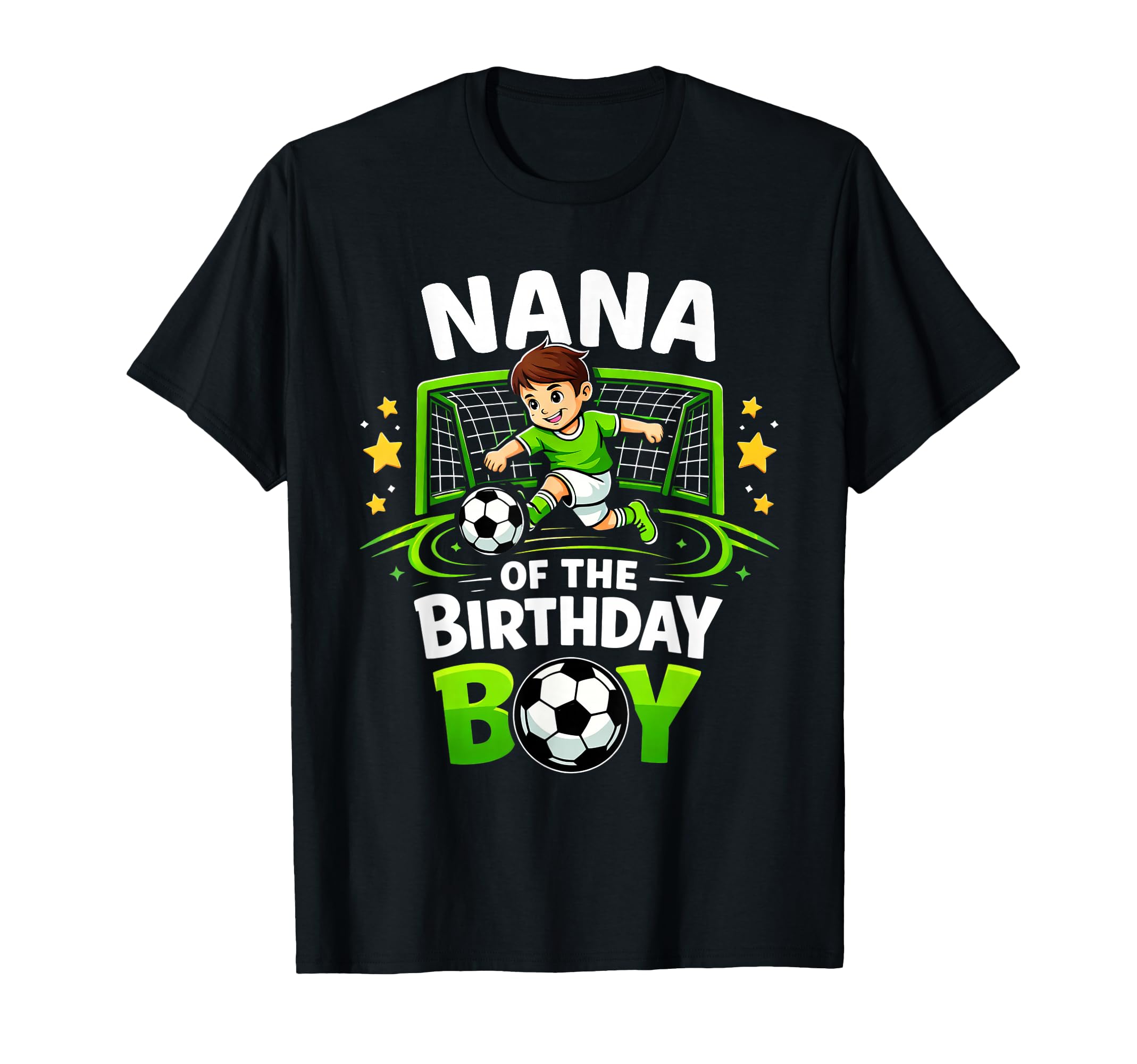 Nana Birthday Soccer Ball Funny T-Shirt - Custom Art Print for Adults - T-Shirt, Sweatshirt, Hoodie
