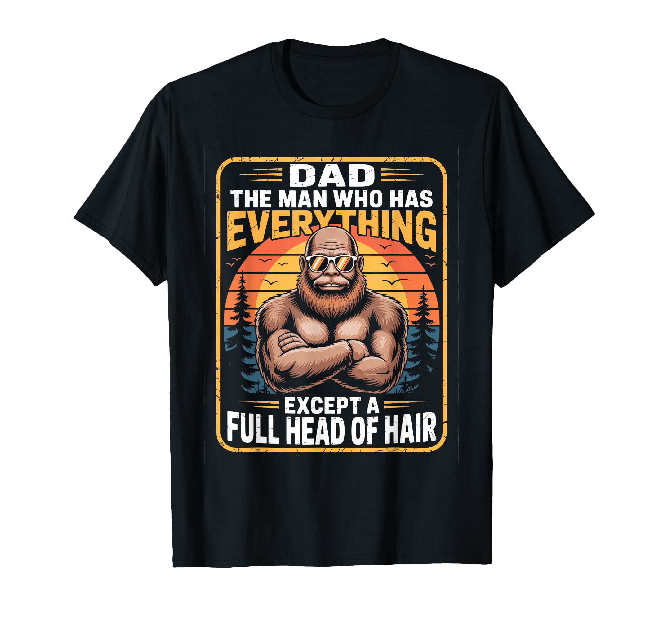 Bald Dad Who Has Everything Funny T-Shirt - Minimalist Print for Adults - T-Shirt, Sweatshirt, Hoodie
