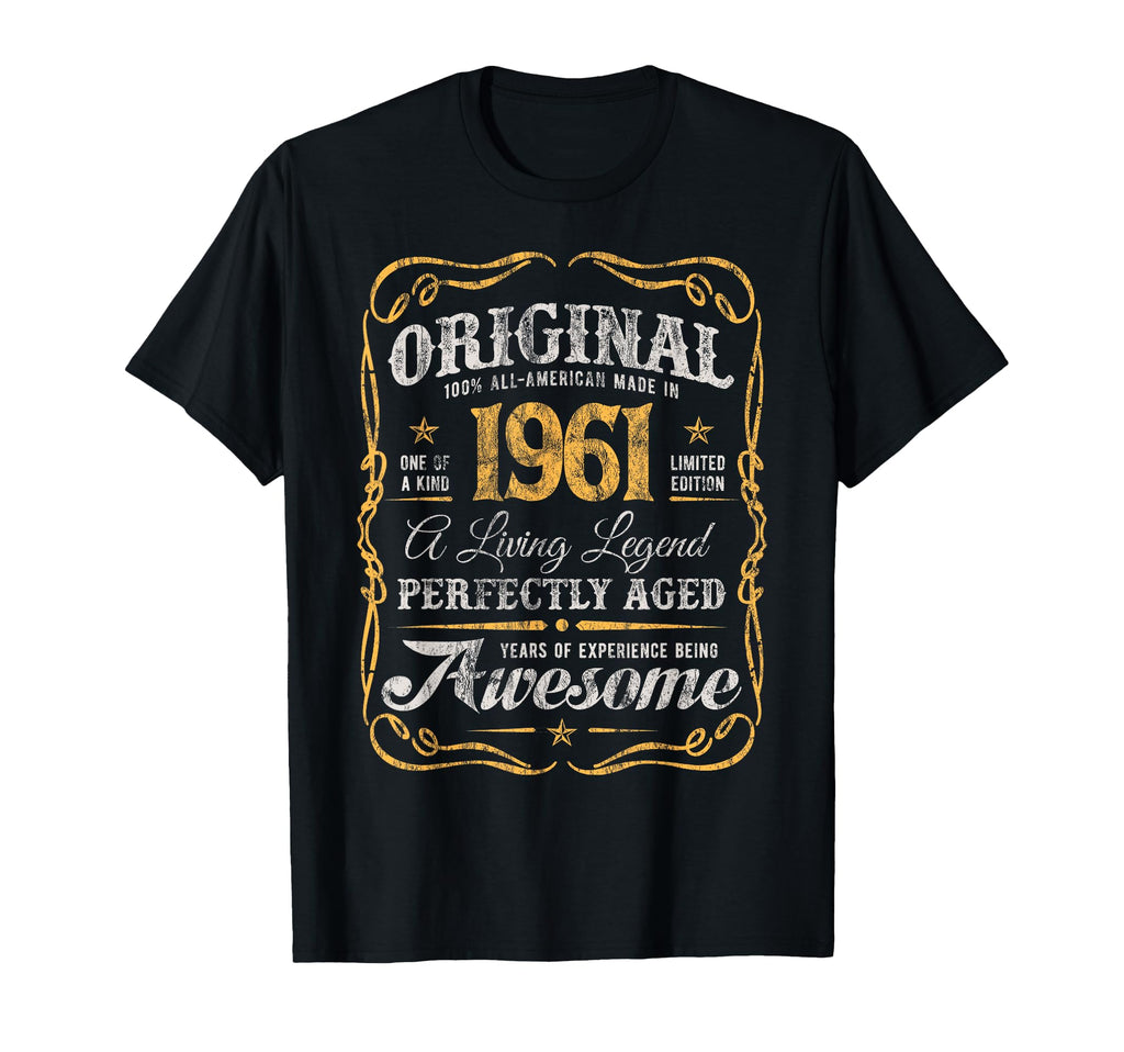 Original Made 1961 65Th Birthday T-Shirt - Aesthetic Graphic Unisex - T-Shirt, Sweatshirt, Hoodie