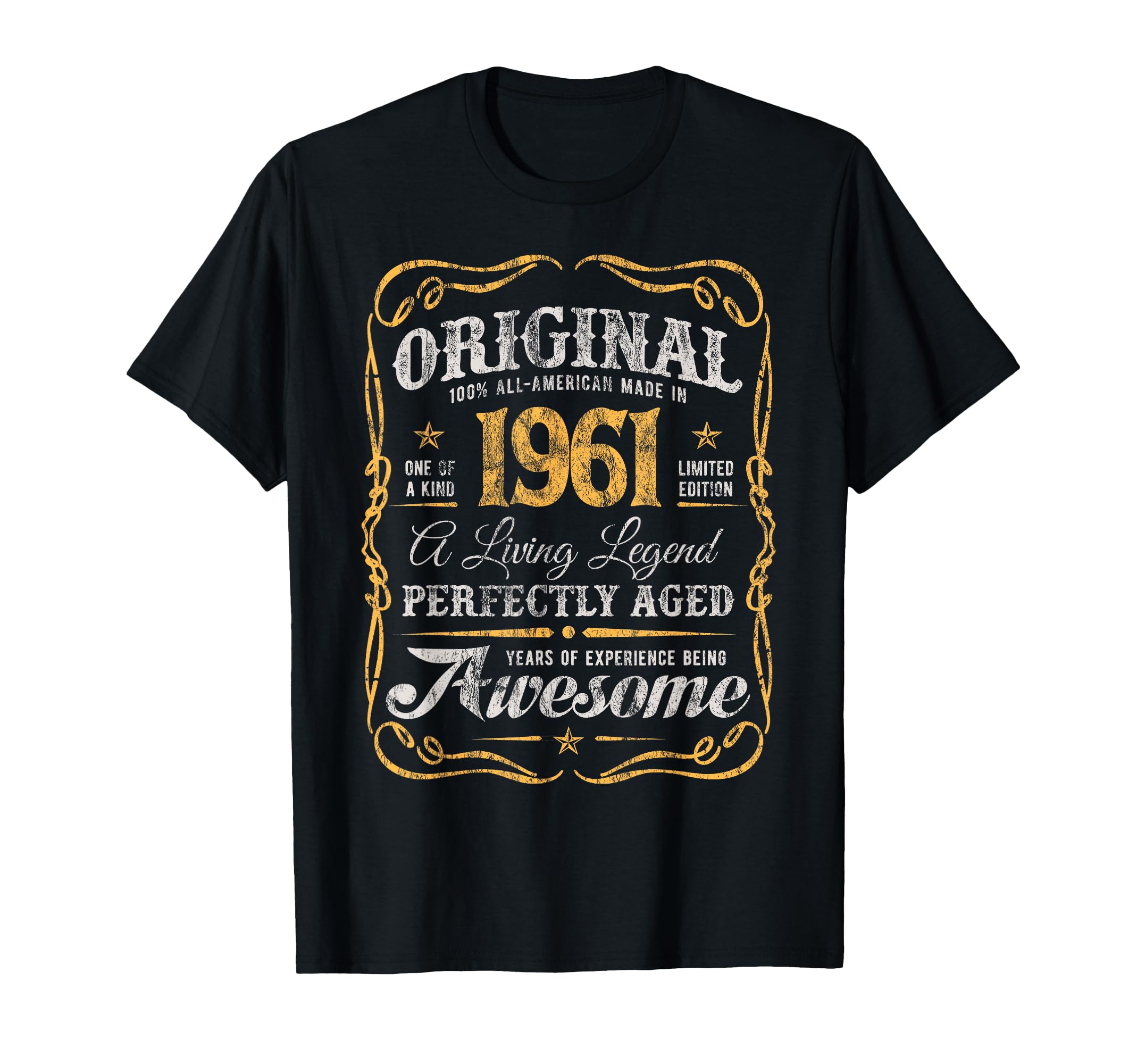 Original Made 1961 65Th Birthday T-Shirt - Aesthetic Graphic Unisex - T-Shirt, Sweatshirt, Hoodie
