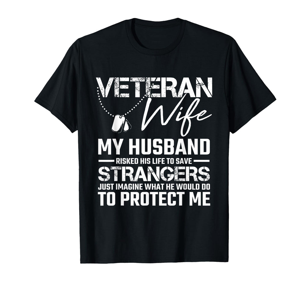 Veteran Wife Army Husband Soldier T-Shirt - Minimalist Print Men Women - T-Shirt, Sweatshirt, Hoodie