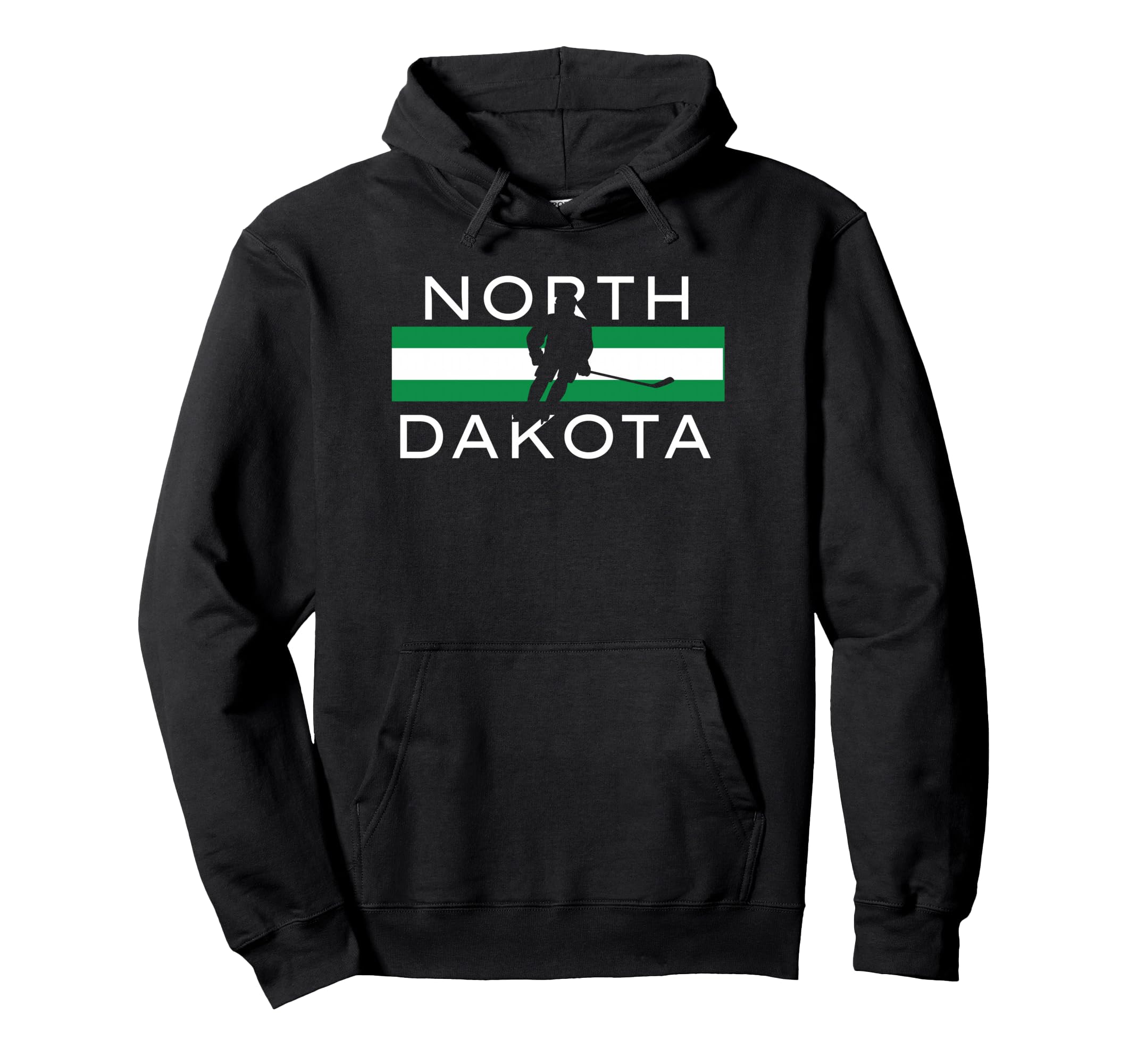North Dakota Ice Hockey Player Forward Hoodie - Graphic Print for Adults - T-Shirt, Sweatshirt, Hoodie