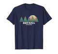 Smyrna Tn Throwback 70S T-Shirt - Minimalist Print Men Women - T-Shirt, Sweatshirt, Hoodie