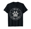 Im 10 Dog Years Funny 70Th Birthday T-Shirt - Minimalist Print Men Women - T-Shirt, Sweatshirt, Hoodie