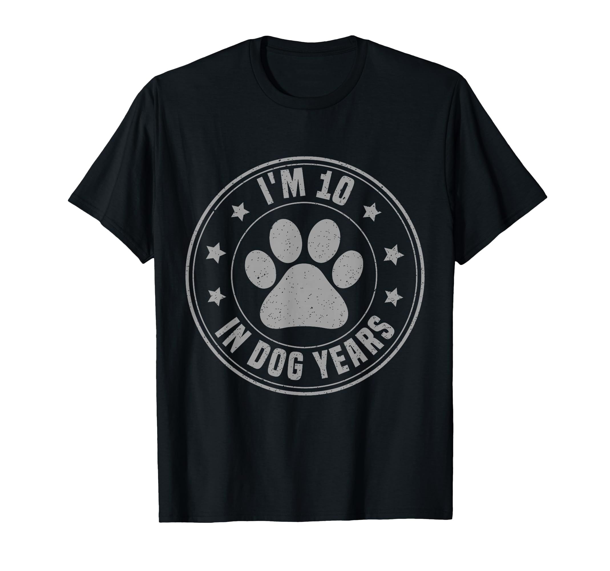 Im 10 Dog Years Funny 70Th Birthday T-Shirt - Minimalist Print Men Women - T-Shirt, Sweatshirt, Hoodie