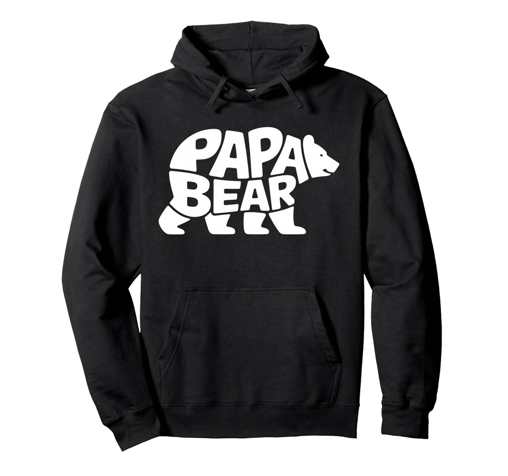 Papa Bear Dad Father Polar Bear Hoodie - Graphic Print Unisex - T-Shirt, Sweatshirt, Hoodie