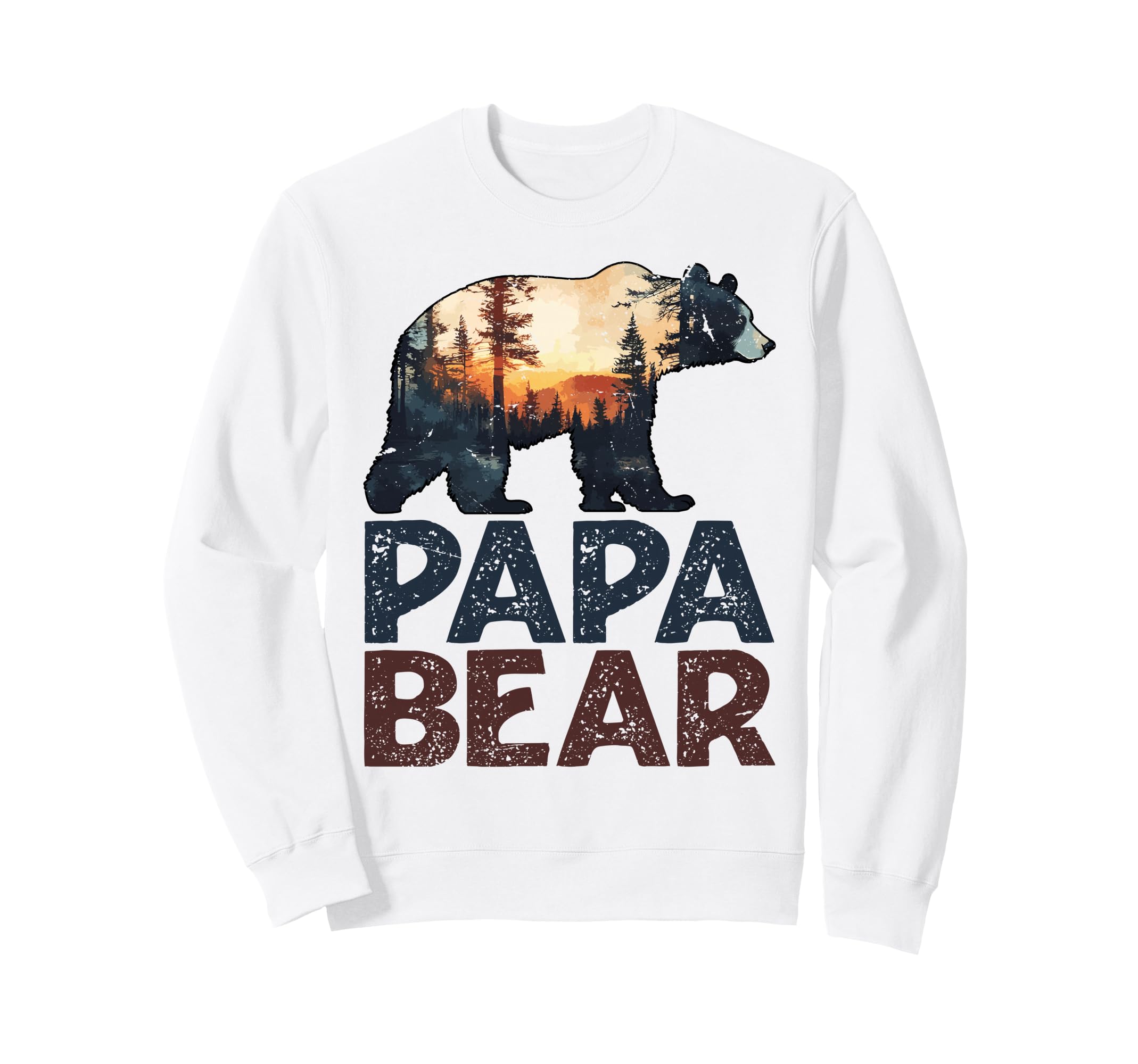 Funny Papa Bear Grandpa Fathers Day Sweatshirt - Custom Art Print Unisex - T-Shirt, Sweatshirt, Hoodie