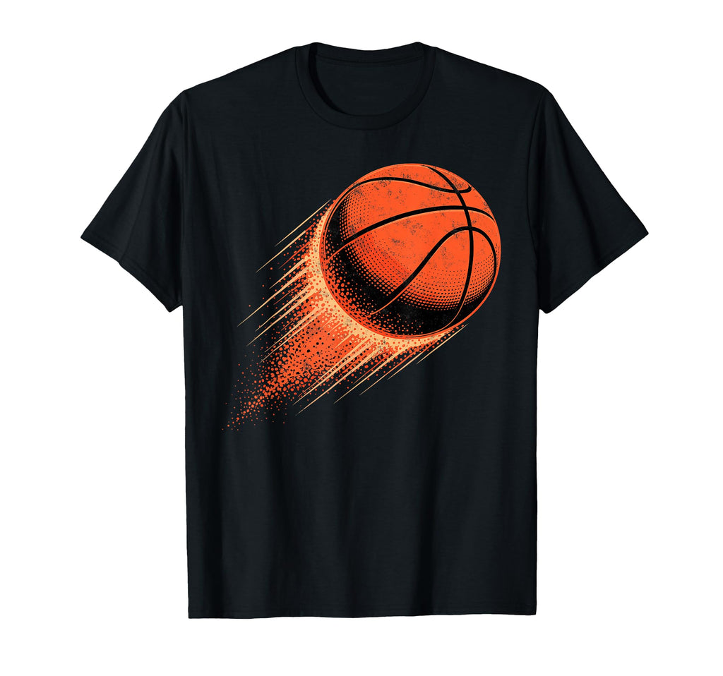 Basketball Ball Fire Basketball Player T-Shirt - Novelty Apparel Men Women - T-Shirt, Sweatshirt, Hoodie