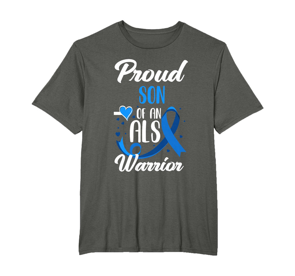 Proud Son Als Warrior Mom Dad Als T-Shirt - Minimalist Print Unisex - T-Shirt, Sweatshirt, Hoodie