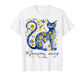 Funny Ukraine Cat Floral Ukrainian T-Shirt - Novelty Apparel Unisex - T-Shirt, Sweatshirt, Hoodie