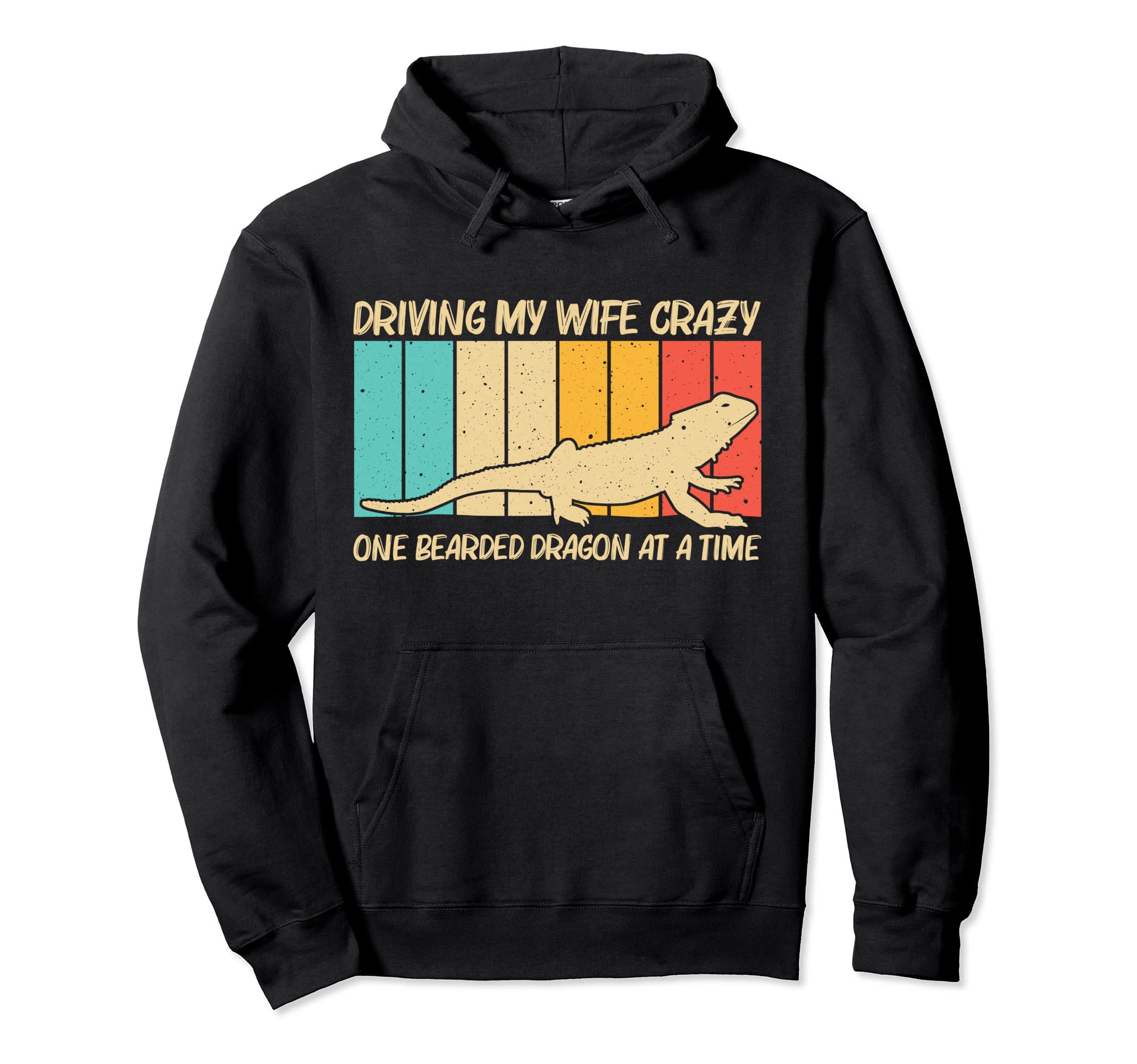 Funny Bearded Dragon Art Dad Reptile Hoodie - Casual Everyday Wear Unisex - T-Shirt, Sweatshirt, Hoodie