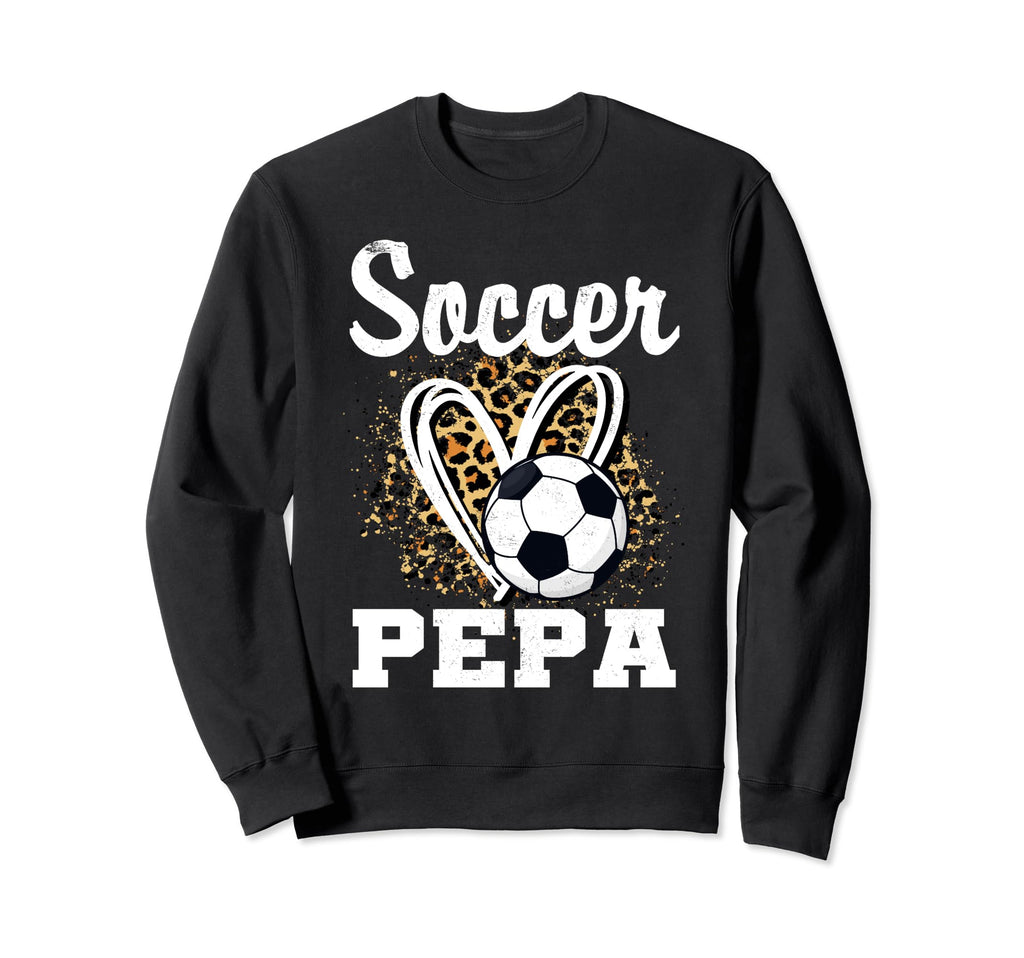 Soccer Pepa Leopard Heart Matching Sweatshirt - Minimalist Print Unisex - T-Shirt, Sweatshirt, Hoodie