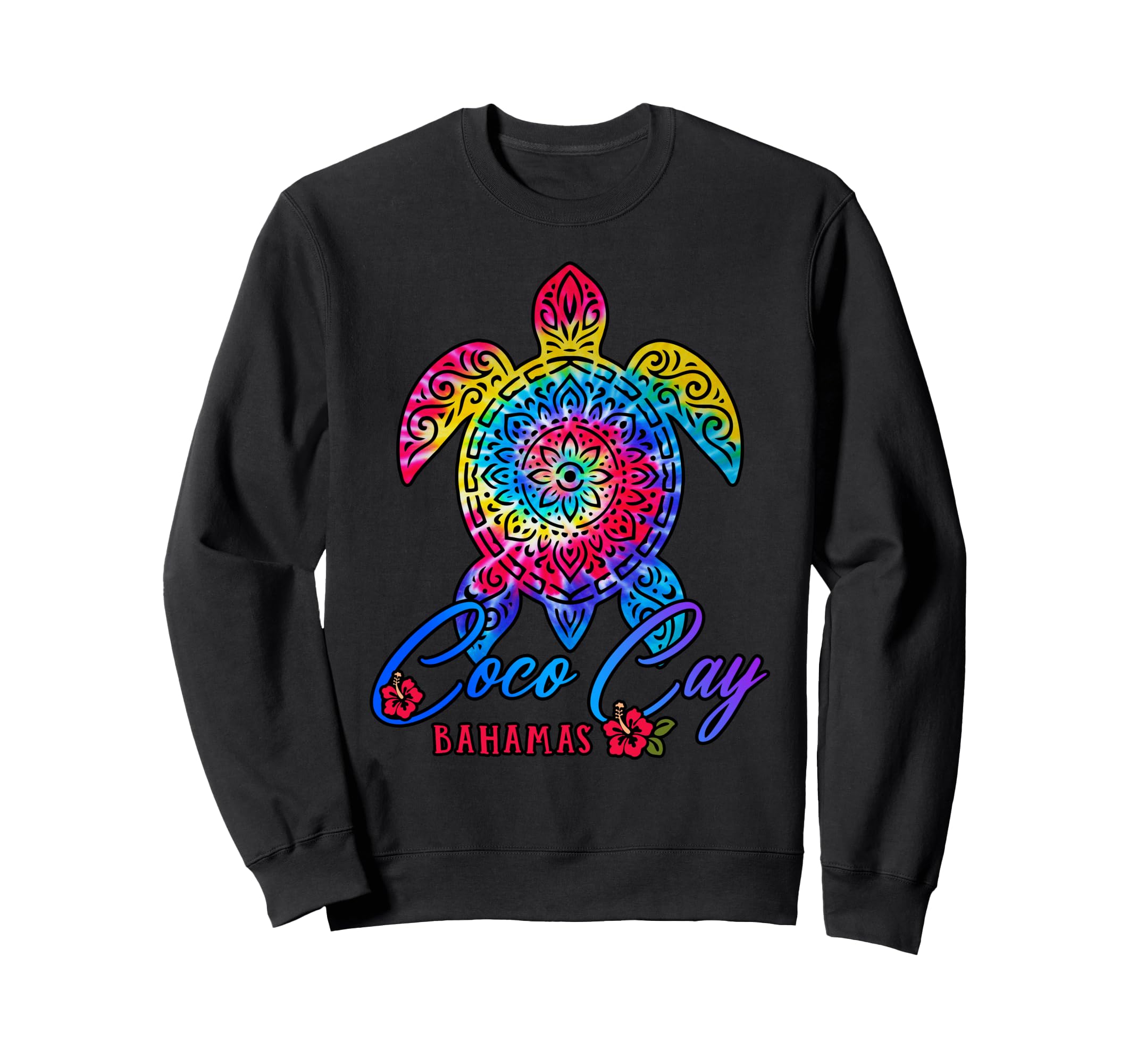 Coco Cay Tie Dye Sea Turtle Bahamas Sweatshirt - Fun Novelty Design Unisex - T-Shirt, Sweatshirt, Hoodie