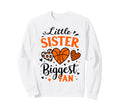 Little Sister Biggest Fan Brother Sweatshirt - Aesthetic Graphic Men Women - T-Shirt, Sweatshirt, Hoodie