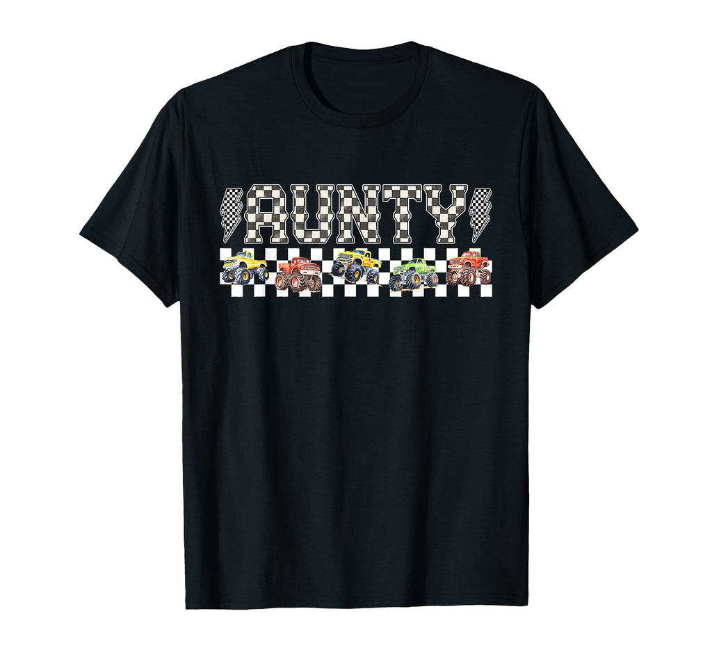 Aunty Monster Truck Family Crew T-Shirt - Unique Graphic for Adults - T-Shirt, Sweatshirt, Hoodie