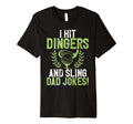 I Hit Dingers And Sling Dad Jokes T-Shirt - Minimalist Print for Adults - T-Shirt, Sweatshirt, Hoodie