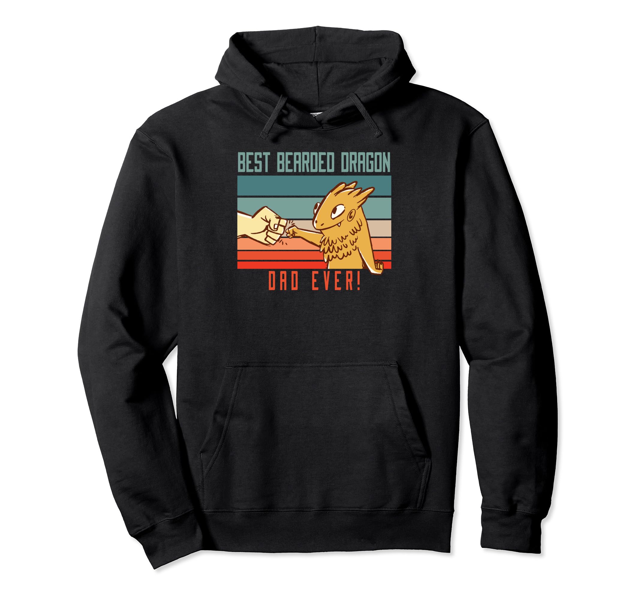 Best Bearded Dragon Dad Ever Pogona Hoodie - Custom Art Print Unisex - T-Shirt, Sweatshirt, Hoodie