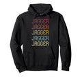 Jagger Wordmark Pattern Personalized 70S Hoodie - Custom Art Print Unisex - T-Shirt, Sweatshirt, Hoodie