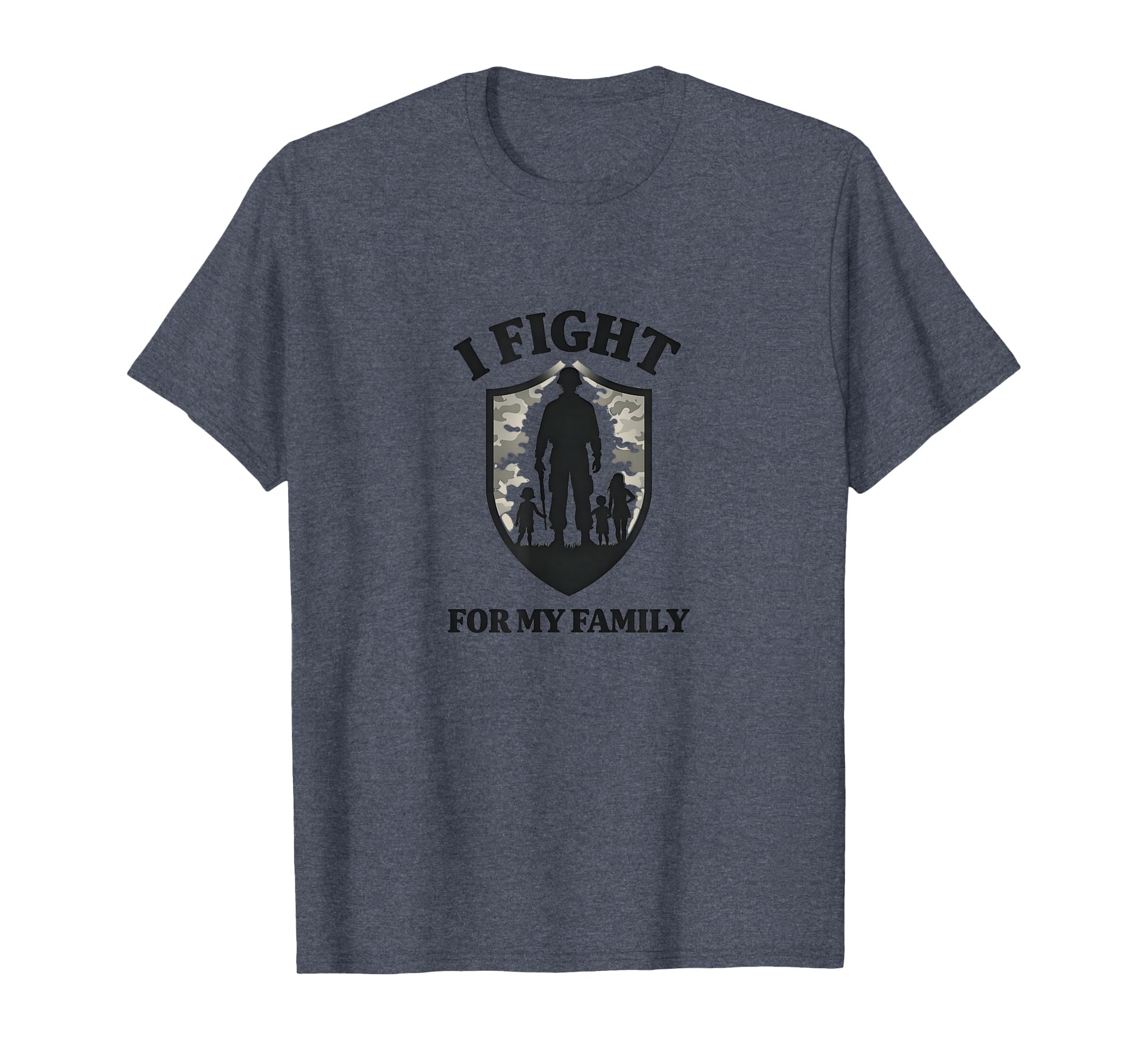 Army Dads I Fight My Family Military T-Shirt - Minimalist Print for Adults - T-Shirt, Sweatshirt, Hoodie