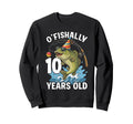 Ofishally 10 Years Old Fishing Sweatshirt - Fun Novelty Design for Adults - T-Shirt, Sweatshirt, Hoodie
