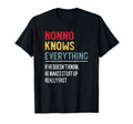 Funny Nonno Knows Everything Fathers T-Shirt - Novelty Apparel for Adults - T-Shirt, Sweatshirt, Hoodie