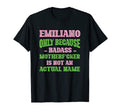 Badass Emiliano Name Unique T-Shirt - Fun Novelty Design for Adults - T-Shirt, Sweatshirt, Hoodie