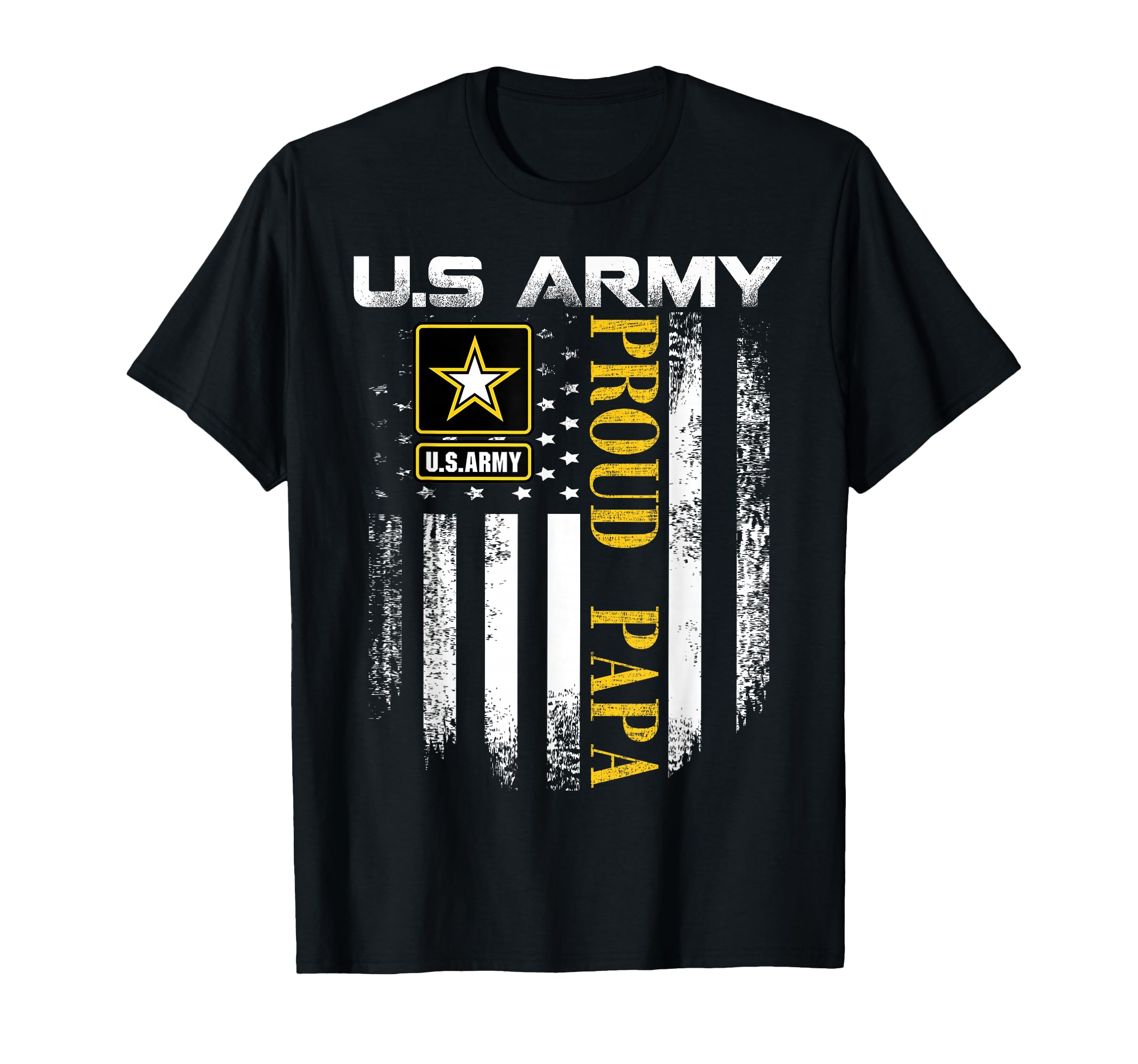 U S Army Proud Papa American Flag Gift T-Shirt - Trendy Graphic for Adults - T-Shirt, Sweatshirt, Hoodie