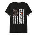 Mens Proud Dad American Flag Funny T-Shirt - Graphic Print Men Women - T-Shirt, Sweatshirt, Hoodie