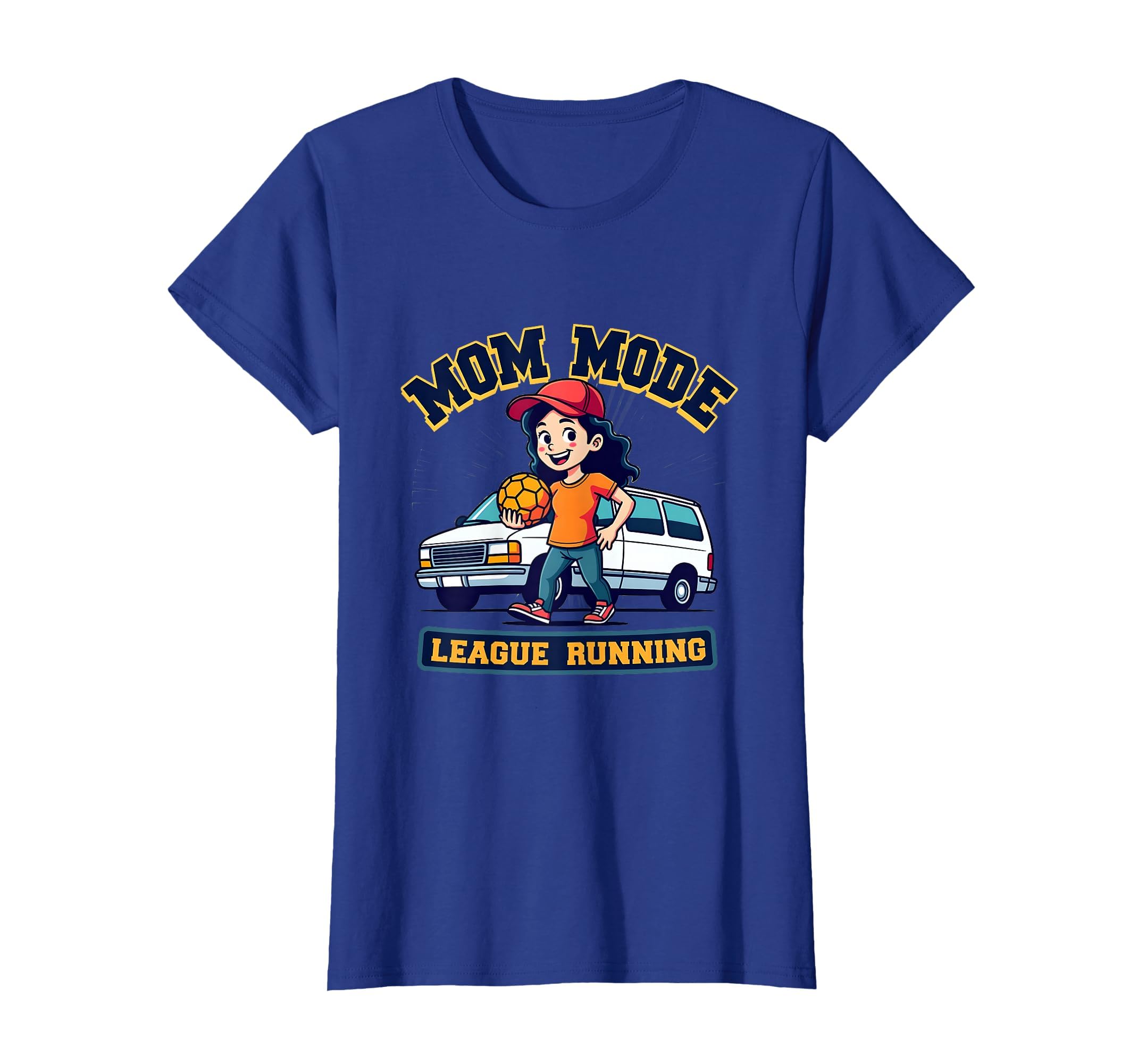Mom Mode League Running Soccer Mom T-Shirt - Trendy Graphic for Adults - T-Shirt, Sweatshirt, Hoodie