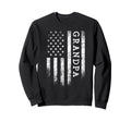 Grandpa American Flag Grandpa Sweatshirt - Minimalist Print Men Women - T-Shirt, Sweatshirt, Hoodie