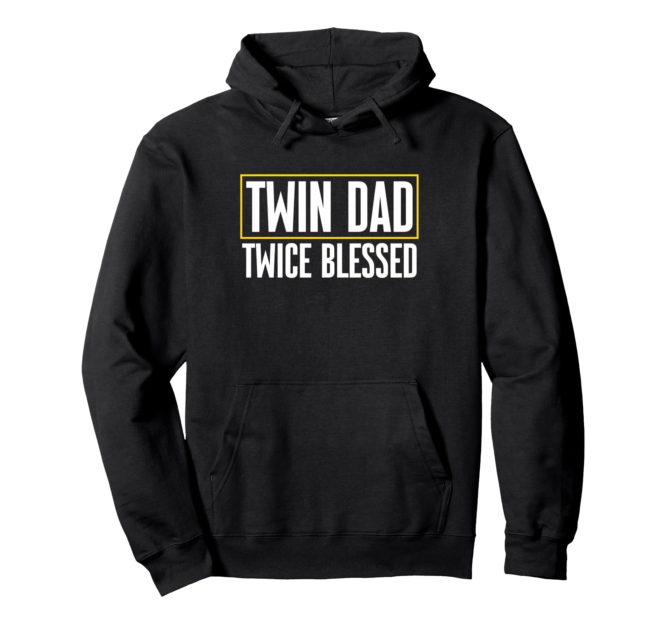 Twin Dad Twice Blessed Daddy Fathers Day Hoodie - Graphic Print Unisex - T-Shirt, Sweatshirt, Hoodie