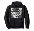 Soccer Distressed Ball Team Soccer Hoodie - Fun Novelty Design Unisex - T-Shirt, Sweatshirt, Hoodie