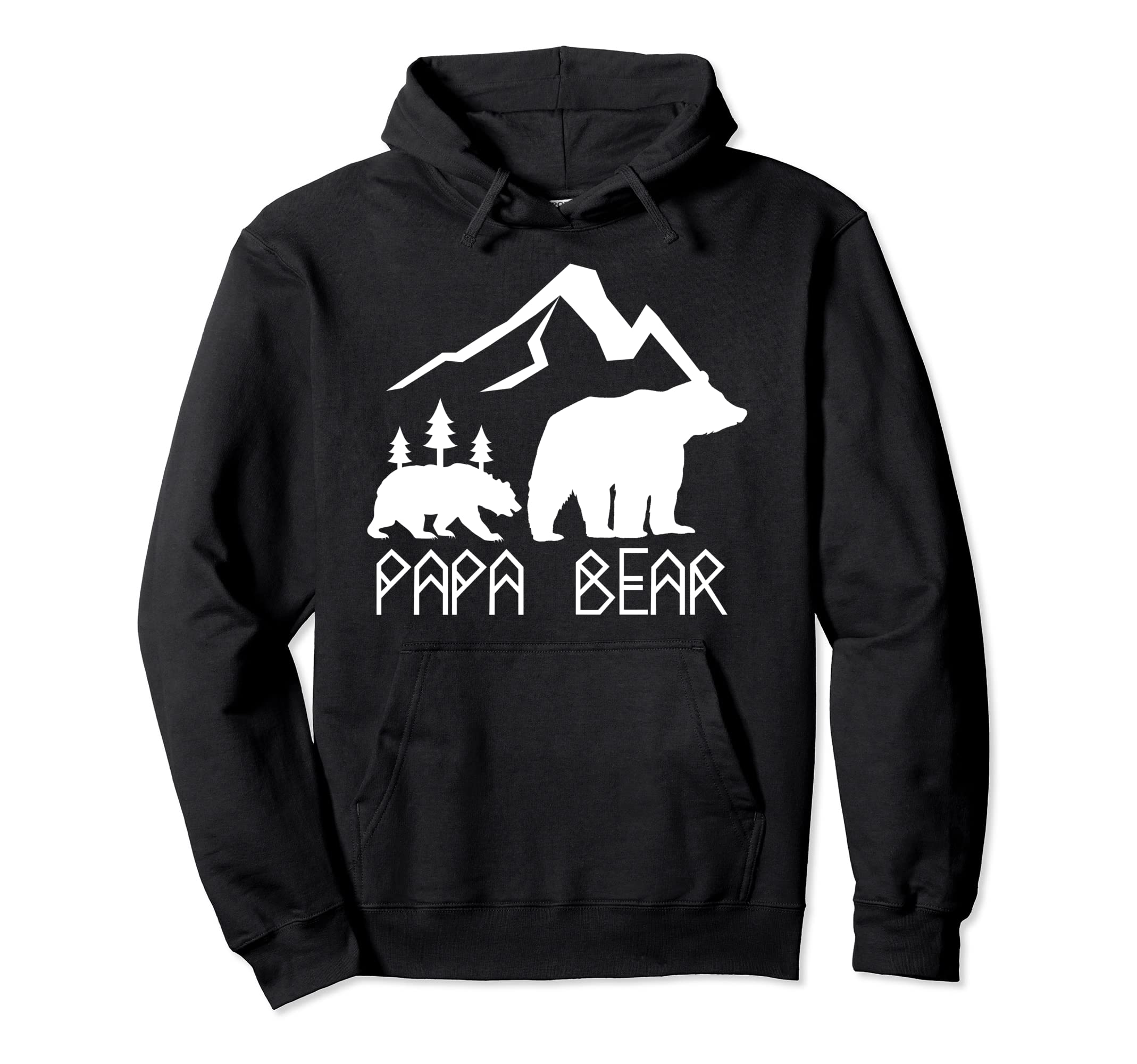 Papa Bear Mama Bear Matching Family Hoodie - Unique Graphic Unisex - T-Shirt, Sweatshirt, Hoodie