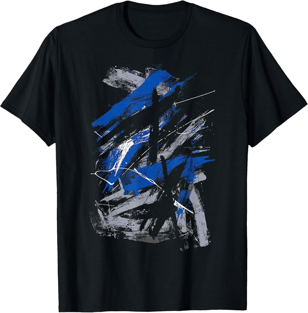 Blue and Black Urban Art Graphic - Adult & Kids T-Shirts, Sweatshirts & Hoodies apparel design preview 1
