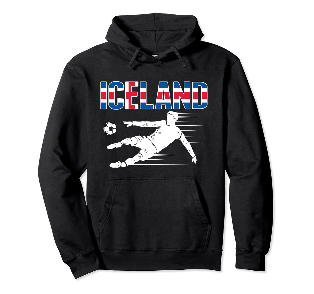 Iceland Soccer Fans Jersey Icelandic Hoodie - Graphic Print for Adults - T-Shirt, Sweatshirt, Hoodie