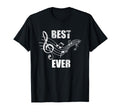 Best Dad Ever Fathers Day Music Notes T-Shirt - Unique Graphic Unisex - T-Shirt, Sweatshirt, Hoodie