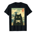 Japanese Black Gamer Cat Video Games T-Shirt - Streetwear Style Men Women - T-Shirt, Sweatshirt, Hoodie