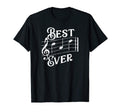 Mens Best Dad Ever Musical Notes T-Shirt - Fun Novelty Design Men Women - T-Shirt, Sweatshirt, Hoodie