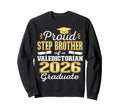 Proud Step Brother 2026 Valedictorian Sweatshirt - Graphic Print Men Women - T-Shirt, Sweatshirt, Hoodie